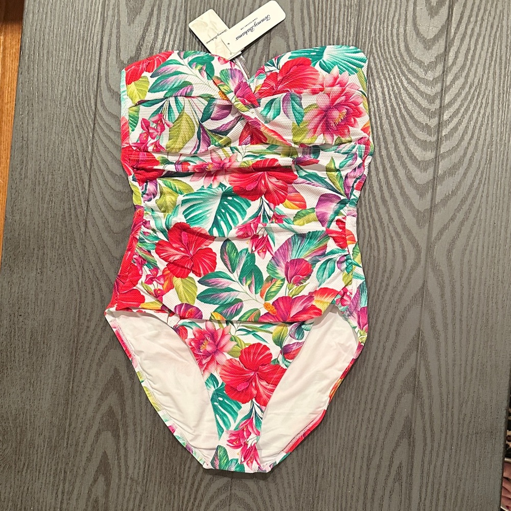 Tommy Bahama Tropical Floral One-Piece Swimsuit